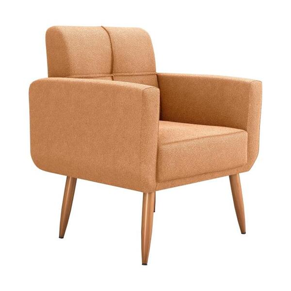 Poltrona Cadeira Decorativa Escritório Havana Matrix Mostarda