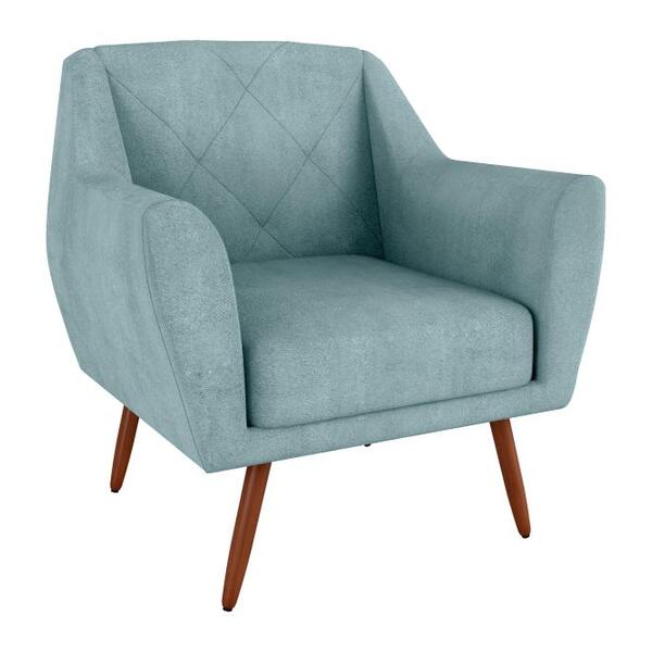 Poltrona Cadeira Decorativa Escritório Veneza Matrix Azul