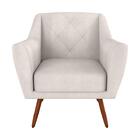 Poltrona Cadeira Decorativa Escritório Veneza Matrix Bege