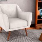 Poltrona Cadeira Decorativa Escritório Veneza Matrix Bege