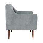 Poltrona Cadeira Decorativa Escritório Veneza Matrix Cinza