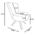 Poltrona Cadeira Decorativa Matelassê Elegância Veludo Base G