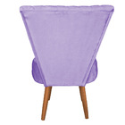 Poltrona Cadeira Decorativa Matelassê Elegância Veludo Pés Pa