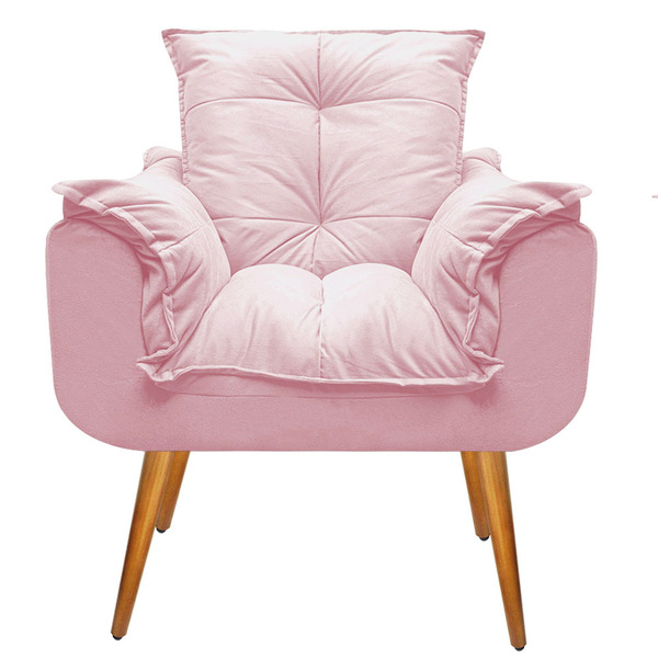 Poltrona Cadeira Decorativa Opala Sala Quarto Escritório Sued