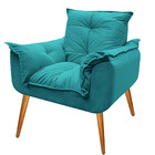 Poltrona Cadeira Decorativa Opala Sala Quarto Escritório Sued