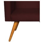 Poltrona Cadeira Decorativa Para Sala Moveis Recepção Pés Pal