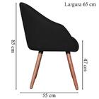 Poltrona Cadeira Decorativa Pes Madeira Adapt Corano Vazzano