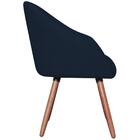 Poltrona Cadeira Decorativa Pes Madeira Adapt Veludo Vazzano