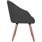 Poltrona Cadeira Decorativa Pes Madeira Adapt Veludo Vazzano