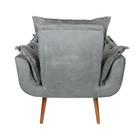 Poltrona Cadeira Decorativa Sala Opala Suede Espuma D33 Graff