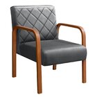 Poltrona Cadeira Decorativa Sala, Recepção Lara Cinza Grafite