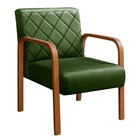 Poltrona Cadeira Decorativa Sala, Recepção Lara Verde