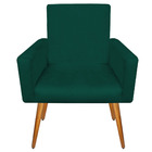 Poltrona Cadeira Decorativa Sala Recepção Moveis Pés Palito S