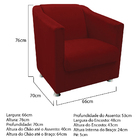 Poltrona Cadeira Decorativa Tilla Recepção Sala Escritório Sa