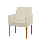 Poltrona Cadeira Decorativa Tulipa Estofada Rústico Palha