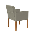 Poltrona Cadeira Decorativa Tulipa Estofada Veludo Camurça