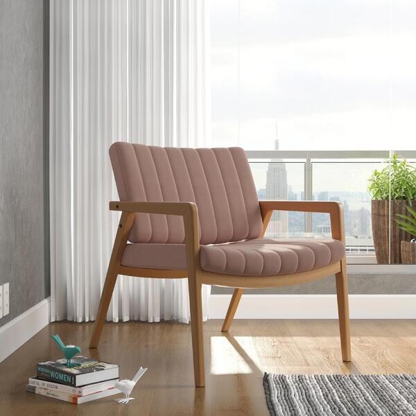 Poltrona Cadeira Decorativa Uxuá Para Sala De Estar Recepção