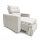 Poltrona Cadeira Do Papai Reclinável Retrátil Onix Suede Bege