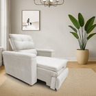 Poltrona Cadeira Do Papai Reclinável Retrátil Onix Suede Bege