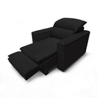 Poltrona Cadeira Do Papai Reclinável Retrátil Onix Suede Pret