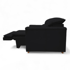 Poltrona Cadeira Do Papai Reclinável Retrátil Onix Suede Pret