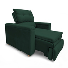 Poltrona Cadeira Do Papai Reclinável Retrátil Onix Veludo Ver