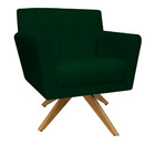 Poltrona Cadeira Giratória Decorativa Para Sala Estar Jantar