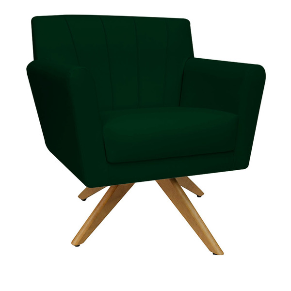 Poltrona Cadeira Giratória Decorativa Para Sala Estar Jantar