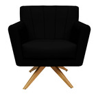 Poltrona Cadeira Giratória Decorativa Para Sala Estar Jantar