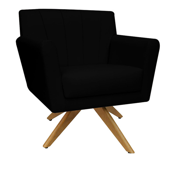 Poltrona Cadeira Giratória Decorativa Para Sala Estar Jantar