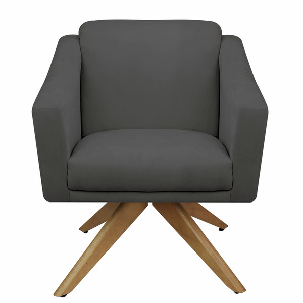 Poltrona Cadeira Giratória Decorativa Para Sala Estar Jantar