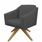 Poltrona Cadeira Giratória Decorativa Para Sala Estar Jantar