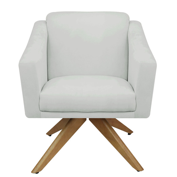 Poltrona Cadeira Giratória Decorativa Para Sala Estar Jantar