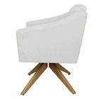 Poltrona Cadeira Giratória Decorativa Para Sala Estar Jantar