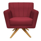 Poltrona Cadeira Giratória Decorativa Para Sala Estar Jantar