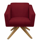 Poltrona Cadeira Giratória Decorativa Para Sala Estar Jantar