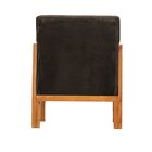 Poltrona Cadeira Luxo Veludo Clássico Dubai Marrom