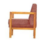 Poltrona Cadeira Luxo Veludo Clássico Dubai Rose