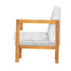 Poltrona Cadeira Luxo Veludo Dubai Branco