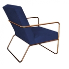 Poltrona Cadeira Malta Decorativa Sala Aramado Bronze Suede A