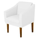 Poltrona Cadeira Resistente Confortável Sala Branco