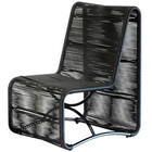 Poltrona Cadeira Suécia Em Alumínio Com Corda Sintética Para