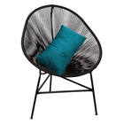 Poltrona Cadeira Suede Azul Turquesa