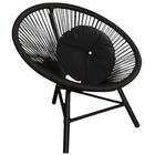 Poltrona Cadeira Suede Preto