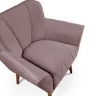 Poltrona Cadeira Yasmin Decorativa Veludo Rose Império Estofa