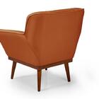 Poltrona Cadeira Yasmin Decorativa Veludo Terracota Império E