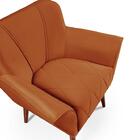 Poltrona Cadeira Yasmin Decorativa Veludo Terracota Império E