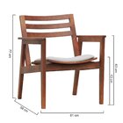 Poltrona Cairo Madeira Maciça Encosto Ripado Assento Anatômic