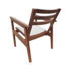 Poltrona Cairo Madeira Maciça Encosto Ripado Assento Anatômic