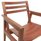 Poltrona Cairo Madeira Maciça Encosto Ripado Assento Anatômic